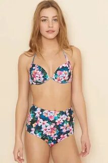 Floral Underwire Bikini Top Underwire bikini, Bikini tops, B