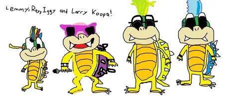 Lemmy , Roy , Iggy and Larry Koopa - the koopalings Fan Art 