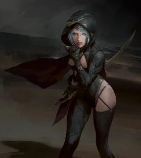 ArtStation - Assassin girl, YOUNG IL CHOI Fantasy women, Fan