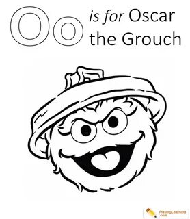 O Is For Oscar The Grouch Coloring Page 01 Free O Is For Osc