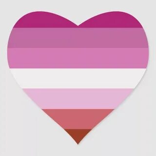 Lesbian Pride Flag Heart Stickers Zazzle.com Lesbian pride f