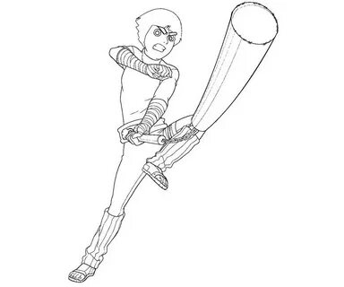 Rock Lee Pages Coloring Sketch Coloring Page