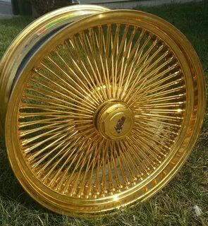 24 INCH STAMPED GOLD DAYTON wire wheels, custom wheels Dayto