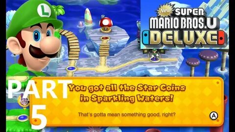 Super Mario Bros. U Deluxe Sparkling Waters 100% Star Coin W