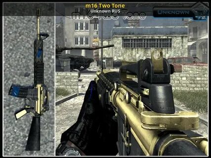 m16 Two Tone Call of Duty: Modern Warfare 2 Skin Mods