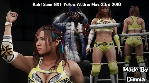 Скачать WWE 2K19 "Kairi Sane NXT Yellow Attire MOD" - Геймпл