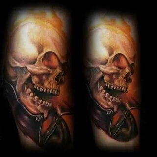 50 Ghost Rider Tattoo Designs For Men - Supernatural Antiher