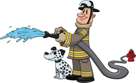 Firefighter Cartoon Fire Department Firefighting - Firefight