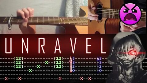 How to play 'Unravel - Tokyo Ghoul FULL' Guitar Tutorial TAB