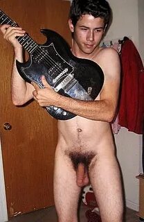 Nick Jonas Naked with guitar. LPSG
