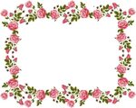 Pink Rose Wallpaper Border Hd Wallpaper - Flower Border Png 
