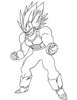 Vegeta Ssj4 Coloring Pages Dragon ball art, Coloring pages, 