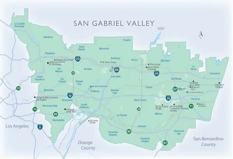 San Gabriel Valley Cities Map - Western Europe Map