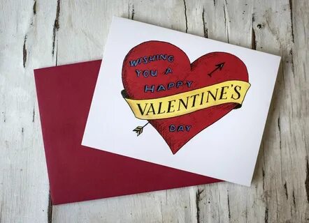 Carte St Valentin "Heart Valentine", Hester&Cook ®, Made in 