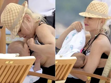 Pictures : 10 Celebrities Who Breastfeed in Public - Gwen St