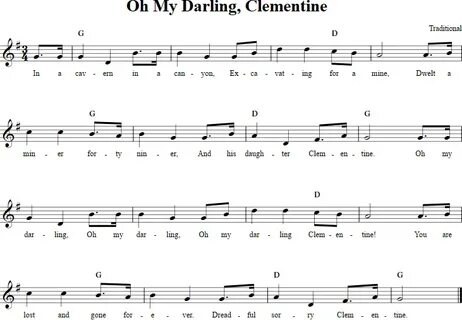 コ レ ク シ ョ ン oh my darling clementine lyrics and chords 16258