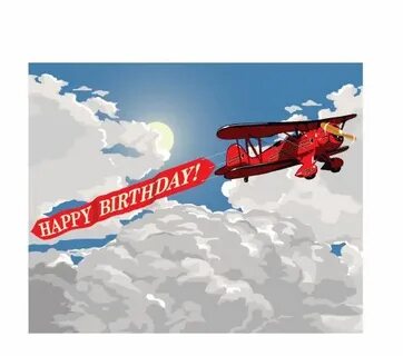 Airplane clipart happy birthday, Airplane happy birthday Tra