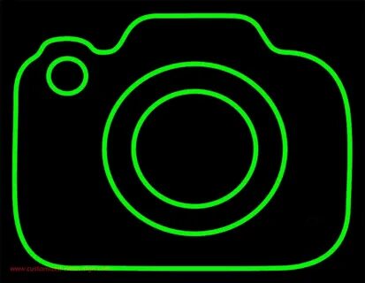 Neon Video Camera Icon Green - You can use these free icons 