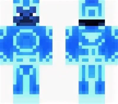 Blue Glowing Tron minecraft skin Minecraft Skin Share