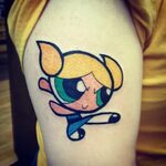 Bubbles Tatuajes, Tatuajes de dibujos animados, Chicas super