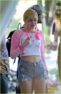 Miley Cyrus's Nipple Shirt Grabs Our Attention at Her Miami 