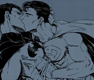 Superbat kiss Superbat, Superman fanart, Batman and superman