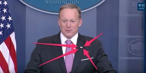 Sean Spicer Wore Upside-Down Flag Pin