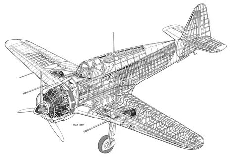 Bloch MB.150 Cutaway Drawing in High quality