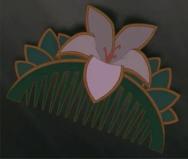 Mulan's Hair Accessory is a flower styled hair comb slid tha