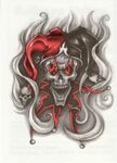 25+ Amazing Jester Tattoo Designs Jester tattoo, Evil skull 