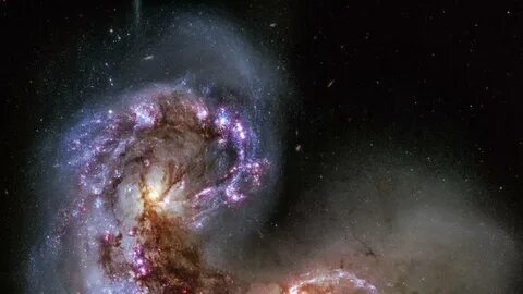 NGC 4038 of the Antennae Galaxies wallpaper - backiee