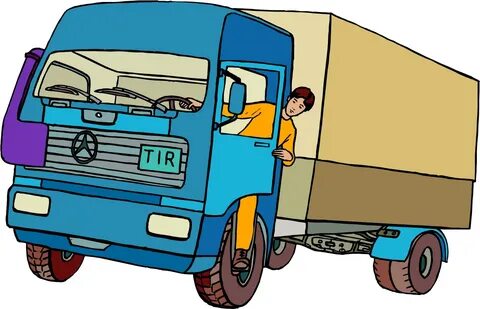 Car Truck Driver Cartoon - Delivery Truck Clip Art - Png Dow