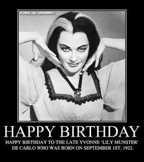 Happy Birthday Yvonne DeCarlo The munsters, Yvonne de carlo,