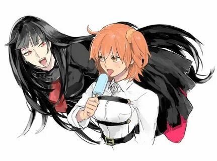 Safebooru - 2girls black hair dress fate/grand order fate (s