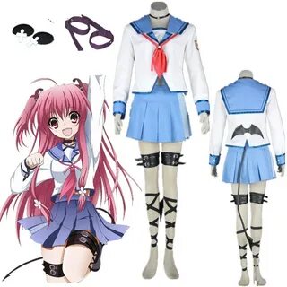 Костюм для косплея на Хэллоуин Angel Beats Yui школьная форм