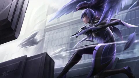 Wallpaper : birds, anime, League of Legends, purple, Deviant