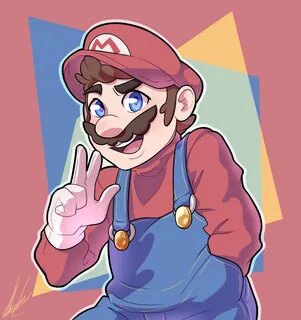 Mario UWU by https://www.deviantart.com/frossartist212 on @D