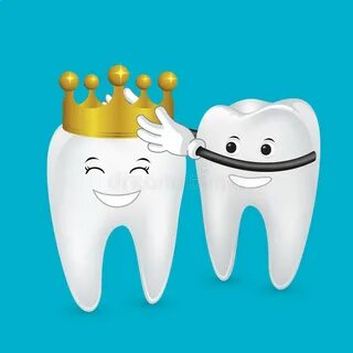 Dental Crown Installation Process. Stock Vector - Illustrati