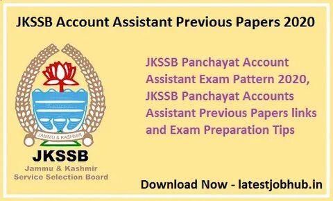 JKSSB Account Assistant Previous Papers 2021 - J&K Panchayat