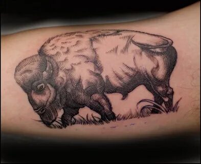 bison tattoo Bison tattoo, Tattoos, Sleeve tattoos