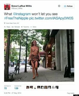 Scout Willis Posts Topless Photos On Twitter To Protest Inst