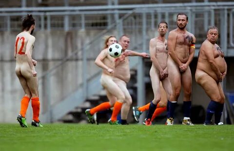 Naked football team