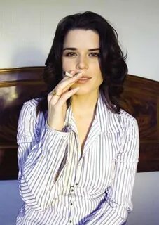 Neve campbell smoking