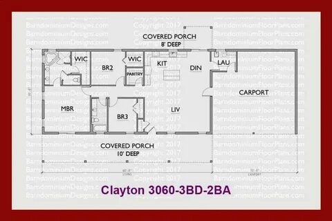 Clayton Barndominium Floor Plan Barndominium floor plans, Fl