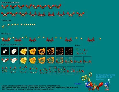 Sonic Colors Crabmeat sprites by PicsAndPixels on DeviantArt