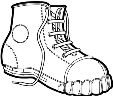 Boot Coloring Page - Coloring Home