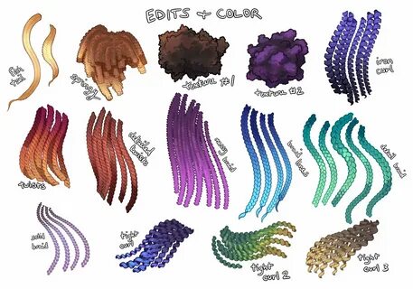 Hair linework brushes! Braids, twists, a"🌱 tori.png 🌱 🔜 Otak