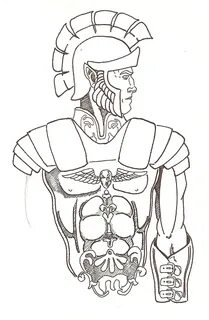 Roman Gladiator Armor Drawing - Фото база