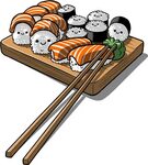 Sushi - (1024x887) Png Clipart Download