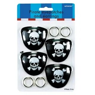 Pirate Eye Patch + Earring, 4 piecs - Morgenthaler's Partysh